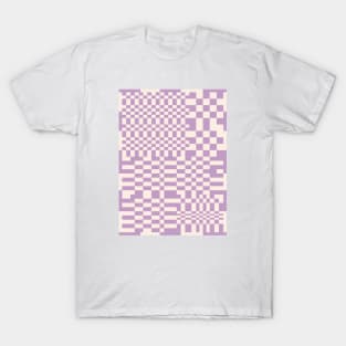 Checkerboard Pattern - Purple T-Shirt